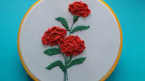 Embroidery Carnation Flowers Vyshivka Gvozdiki Brazilian Embroidery Ribbon Embroidery Hand Embroidery Designs