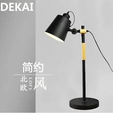 Black And White Simple Modern Table Lamp Bedside Lamp Iron Black E27 Base Adjustable Holder Study Living Room Lighting Study Lamps Table Lamp Black Lamps