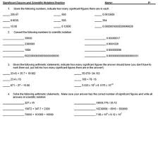 More lessons for gcse maths math worksheets. Significant Figures And Scientific Notation Worksheet Tpt