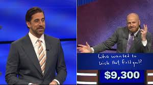 Guest host drew some skepticism from some fans of the show and basically any midwestern football enthusiasts outside of wisconsin. Jeopardy Guest Host Aaron Rodgers Left Speechless After Contestant S Response 6abc Philadelphia