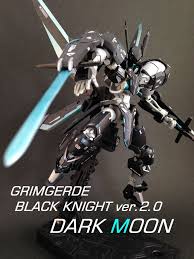 Custom Build Hg 1 144 Grimgerde Black Knight Ver 2 0 Dark Moon Gundam Kits Collection News And Reviews Blackest Knight Gundam Gundam Model
