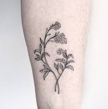 Minimal Outline Tattoo Men Flower Tattoo Subtle Tattoos Tattoos