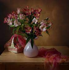 Alstroemeria By Alina Still Life Flowers Cat Flowers Floral Art