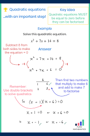 Quadratic Equations That Need Rearranging First Quadratics Studying Math Math Lessons