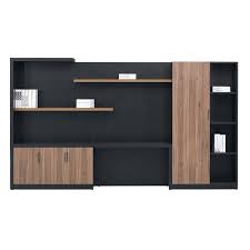 Fashion High End Office System Furniture L Shape Manager Executive Office Desk With Long Cabinet Office Cabinet Design System Furniture Executive Office Design