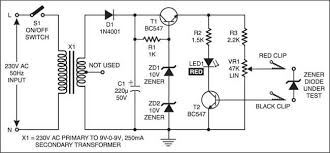 Tester Diodos Zener Electronic Schematics Diode Electronics Circuit