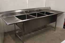 large 3 bay sink by eagle new brand