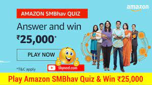 Amazon Smbhav Quiz Answer Win 25 000 4 Winner Get all the latest amazon quiz answers here. amazon smbhav quiz answer win 25 000