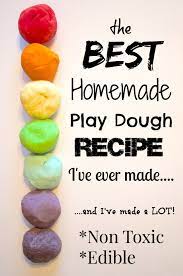 How To Make Edible Homemade Play Dough Recipe With Koolaid Rainbow Homemade Playdough Recipe Homemade Playdough Diy For Kids