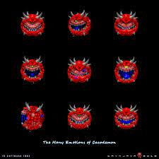 The Many Emotions of CacoDemon | Doom 1993, Doom game, Doom