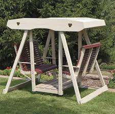 Shore Double Amish Swing Diy Backyard Patio Outdoor Patio Diy Lawn Swing
