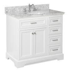 Aria 36 Inch Vanity With Carrara Marble Top In 2021 36 Inch Bathroom Vanity White Vanity Bathroom Single Bathroom Vanity