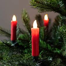 Lights4fun Inc Pack Of 20 Red Wax Battery Operated Remote Control Led Flameless Christmas Candles With Tree Clips Walmart Com Walmart Com