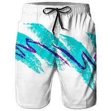90s Paper Cup Swim Trunks Casual Summer Shorts Mens Shorts Casual Shorts