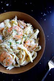 Garlic Shrimp Fettuccine Alfredo Wyldflour Recipe Shrimp Fettuccine Alfredo Fettuccine Alfredo Alfredo Recipe