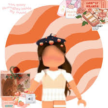 Peach Aesthetic Vibe Roblox Avatar Cute Tumblr Wallpaper Cute Profile Pictures Girly Art peach aesthetic vibe roblox avatar