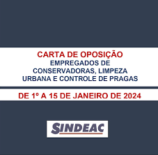 CARTA DE OPOSIÇÃO 2024 – SINDEAC
