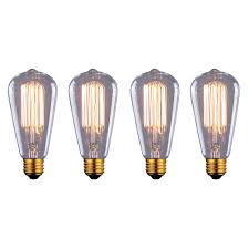 Image white lighten lighter brighten brighter light up illume illuminate shine luminous shine. Canarm 60w Vintage Filament St45 Dimmable Light Bulb 4 Pack The Home Depot Canada
