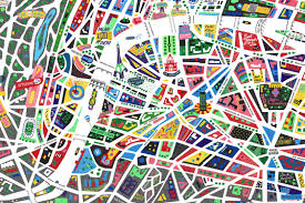 Mapa De Paris Paris Map Illustrated Map Map Art