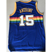 Mitchell & ness dikembe mutombo denver nuggets swingman jersey blue. Originai Nike Uniform Carmelo Anthony 15 Denver Nuggets Nba Jersey Blue Shopee Philippines