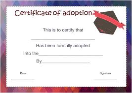 Labors pains according to jerry romney jokes about his. 14 Blank Adoption Certificate Templates For You To Download And Use Demplates
