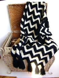 Black And White Baby Blanket Black White Chevron Baby Blanket Project On Craftsy Com Crochet Blanket Chevron Baby Girl Crochet Blanket Crochet Baby