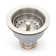 Kitchen sink drain with deep strainer basket. Deep Strainer Basket With Lift Stopper Signature Hardware Kitchen Sink Strainer