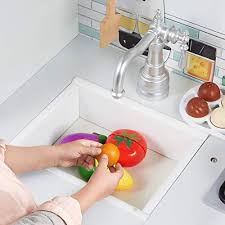 4.4 out of 5 stars. Forstart Wooden Toys Kids Play Kitchen Set Kitchen Toys Playset For Kids Pretend Play Cooking Set With Accessories Toddler Pretend Play Set With Sink Stove Baking Oven Cabinet And Accessories Pricepulse