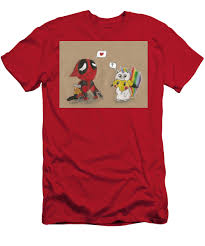 Deadpools Pikachu Love Mens T Shirt Athletic Fit