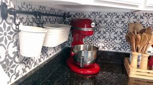 faux tile kitchen backsplash stencil