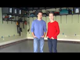 Applying Garage Floor Coating By Valspar Youtube