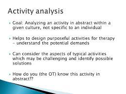 Search for instant quality results at helping.com. Occupational Analysis And Activity Analysis Occupational Profile Analysis Of Occupational Performance Ppt Download