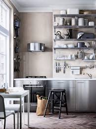 7 Smart Kitchens Organized With Ikea Grundtal Rails Steel Kitchen Cabinets Stainless Steel Kitchen Cabinets Kitchen Design Trends