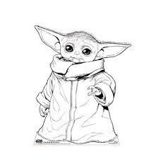 Advanced Graphics Color Me The Child Cardboard Standup Star Wars Drawings Star Wars Painting Star Wars Art Drawings