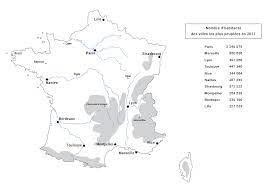 Cartes muettes de la france à imprimer. Les Grandes Metropoles En France Maitronaute