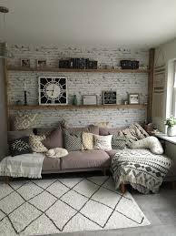 Wohnzimmer Hygge Wandgestaltung Design Wohnzimmerwand Wohnung Dekoration