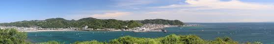 It allow change of map scale; Panoramic View Of Zushi Beach From Osaki Park Japan