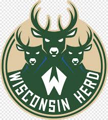 Updated version of the above logo returning to red and the style of the text. Wisconsin Herd Menominee Nation Arena Nba Development League Milwaukee Bucks Santa Cruz Warriors Team Logo Png Pngegg