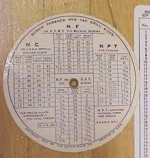 lufkin round screw thread calculator chart