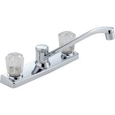 We did not find results for: Peerless Two Handle Kitchen Faucet With Clear Knob Handles In Chrome The Home Depot Canada