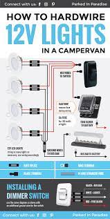 How To Hardwire 12v Led Lights Into Your Campervan Conversion Teardrop Trailer Interior Van Life Trailer Interior
