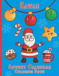 Here are some specific advent colouring pages to print and enjoy. Kawaii Advent Calendar Coloring Book Countdown To Christmas 24 Numbered Coloring Pages For Kids By Little Bird Learning