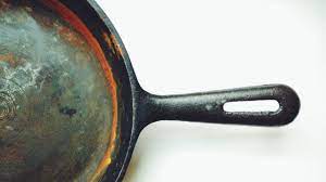 If the skillet has a thick layer of rust and very little visible black iron, soak the pan in a 50/50 solution of. How To Clean A Rusty Cast Iron Skillet Bon Appetit