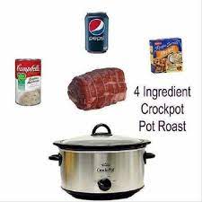 4 Ingredient Crockpot Pot Roast You Will Love This Recipe Ingredients 1 Can Cream Of Mushroom Soup 1 12o Crockpot Pot Roast Pot Roast Recipes Crockpot Roast