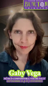 @sallybass27 la voz de Sally es nuestra invitada de honor en el Burton  Tribute este 22 de septiembre a partir de las 2 pm, en los salones México y  Estados Unidos en el 2do nivel de Cintermex., ...