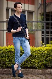Which you can mentions below in the denim jeans there are lots of color variation options available in the market you can choose as per your choice and body and skin tone. Navy Blue Shirt And Light Blue Jeans Novocom Top