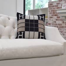 This is an authentic hermes wool cashmere avalon iii pillow pm in ecru and black. Hermes Wool Cashmere Avalon Iii Pillow Pm Ecru Black 382227 Fashionphile