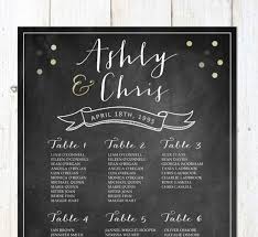 sparkle wedding seating chart chalkboard table seating chart digital file