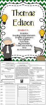 He was one of the outstanding geniuses of technology and he obtained patents for more than one thousand inventions including the electric light bulb, the record player and an early type of film projector. Thomas Edison Thomas Edison Activities Thomas Edison Language Arts Classroom