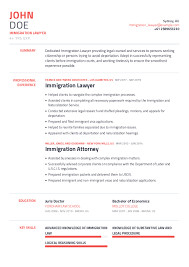 Lawyer resume with no experience: Immigration Lawyer Resume Example With Content Sample Craftmycv